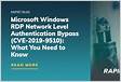 Microsoft Windows RDP Network Level Authentication Bypass CVE-2019